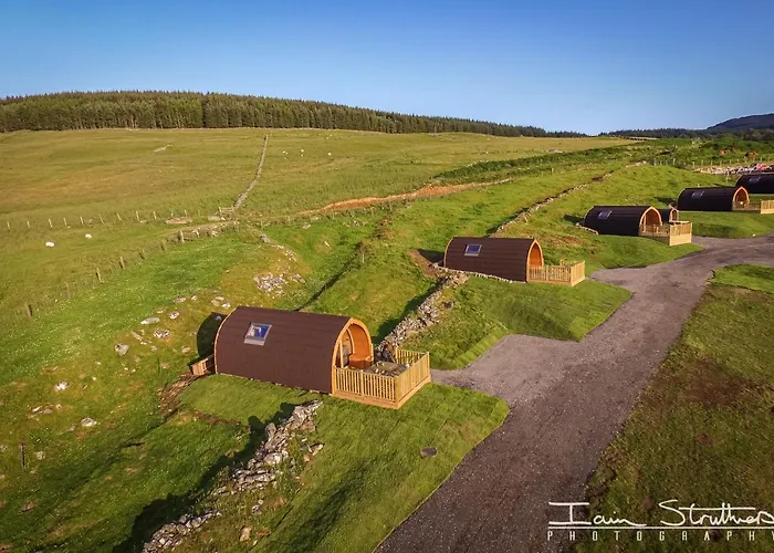 Farragon Luxury Glamping Pod With Hot Tub & Pet Friendly At Pitilie Pods